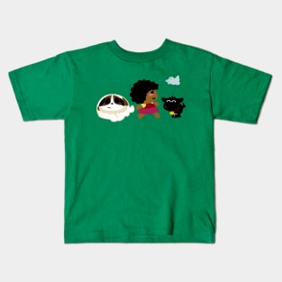 Niña Campesina Negra Kids T-Shirt